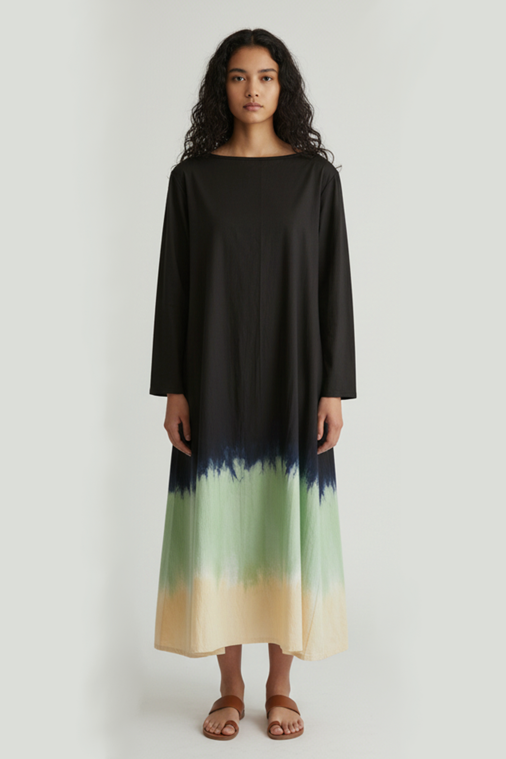 PISTACHIO BROWNIE BOATNECK DRESS
