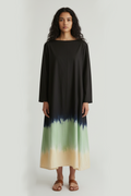 PISTACHIO BROWNIE BOATNECK DRESS