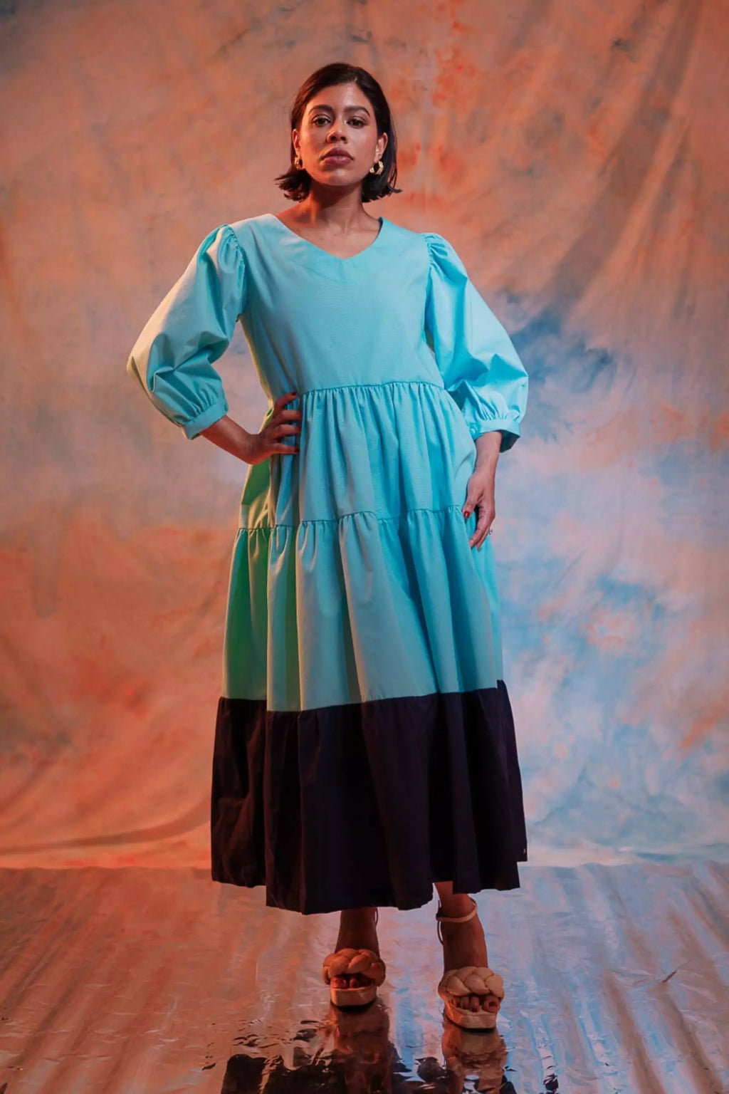 ICE BLUE CHLOE DRESS L