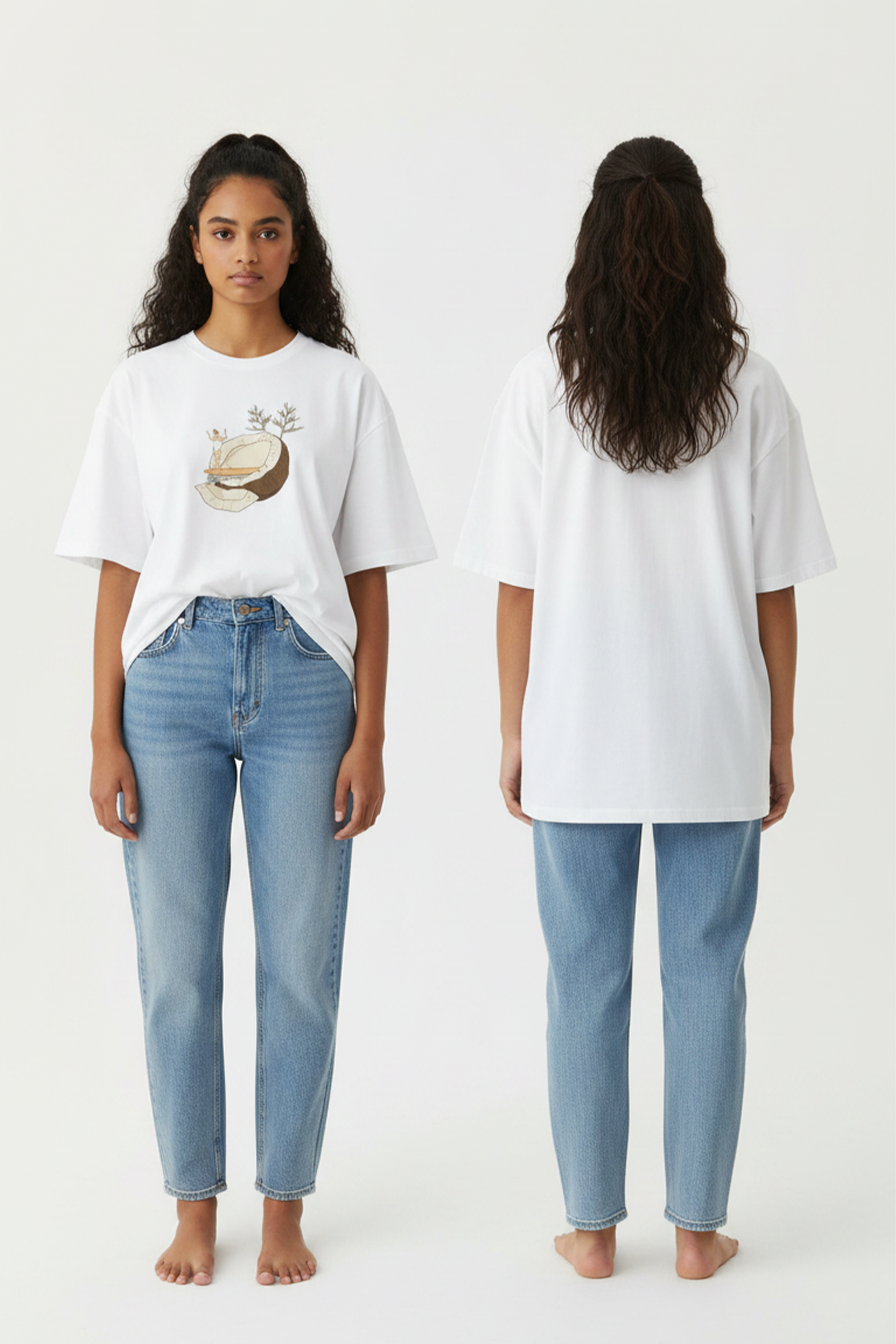 COCONUT SURFER PRINTED TEE
