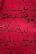 Red White and Black Batik Wrap